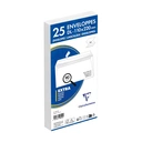 CLAIREFONTAINE Clairefontaine 9915C - Paquet de 25 Enveloppes Blanches DL-110x220 mm  - Auto-Adhésives - 90g/m² image 0