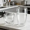 Ju7cer Lot de 2 verres à double paroi - 220 ml + 350 ml image 1