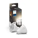 Philips Hue Ampoule intelligente LED, BT, Blanc, GU10, 4,2 W, 2 pièces image 0