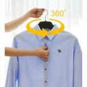 ANQI Wide Shoulder, Anti-Hump Jacket Hanger,Black,Pack of 20 image 4