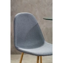 Interiors by Premier Dining Chairs Salford Grey/Wood Effect 4pcs image 6