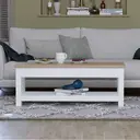 Vida Designs Coffee Table Arlington Rectangle White/Oak Effect image 2