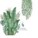 2Set Wall Stickers Green Nature Fake Green Ornamental Plants Decor Fashionable Interior Wallpaper Nature Entrance Living Room Toilet Stickers image 0
