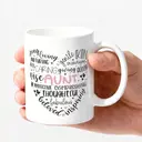 Alphynix 1pc Tribute To My Aunt Mug, 11oz Ceramic Coffee Cup, Aunt Definition Gift with Loving Words, Best Gift for Auntie, Funny Aunt Christmas Birthday Gift image 2