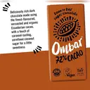 Ombar Chocolate 72% Cacao Chocolate Bar 70g image 2