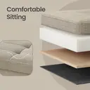 Ochama x SONGMICS Storage Ottoman Bench, 38 x 110 x 38 cm, End of Bed Bench, Storage Chest, for Living Room, Bedroom, Entryway, Camel Brown image 7