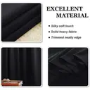 PONY DANCE Blackout Curtain with Eyelet, 1 Panel W132 x L210 cm(W52 x L84 inch), Black image 6