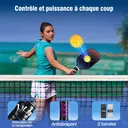 NIUPIPO Set de 2 Paddles Pickleball – Matériau en Fibre de Carbone, Noyau en Nid d'Abeille Polypropylène, Certifié USAPA, Léger et Durable, Convient aux Débutants et aux Joueurs Professionnels, MX-75 image 5