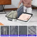 20/24/28 Inch Luggage Set Lightweight Rolling Suitcase with Vanity Case White image 3