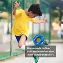 LONGSAIL Ballon de football en caoutchouc haute qualité Taille 4 Bleu/Vert image 3