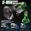 Bullvision H8/H9/H11 Bulbs, 1:1 Size Lights Bulb No Adapter Required 6000K White Fog Light, 10000LM Brighter  Plug and Play, Pack of 2 image 5
