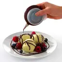 Reusable Silicone Piping Bag With 6 Nozzle Tips Baking Decorating Tool Brown               image 0