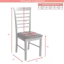 Dining Chairs Hanover Oak/Black 2pcs image 2