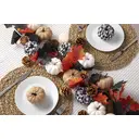 Marrybox Fall Decorative Pumpkins Plush Navy/Hessian/White 12pcs image 2