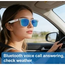 Verbex E13-C White Glasses, AI Glasses, Smart Glasses, Bluetooth Glasses, Music Playback, Call Answering, Wi-Fi Transmission, Voice Wake-up, Weather Forecast image 5