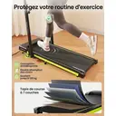 HadMax Tapis de course avec réglage d’inclinaison, 3,0 CV, tapis de course sous bureau avec poignées pliables, télécommande magnétique compacte, supporte jusqu’à 136 kg, pour bureau à domicile image 9