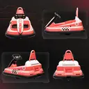 HOMCOM Kids Bumper Car 360° Rotation Spin Waltzer Car 6V Electric Ride On Car with 2 Speeds, Music, Lights for 18-48 Months P image 3