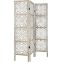 Atmosphera Paravent pliant finition blanchie Etnik  image 0