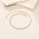 Ever Faith Clear Cubic Zirconia Thick Tennis Choker Necklaces image 4