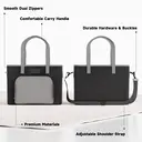 Meoky Sac à dos isotherme pour déjeuner - Noir et Gris image 3