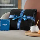 Bedsure Flannel Blanket - Solid Black, 150x200cm, 1 Piece, 100% Polyester image 5