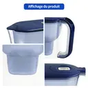 VIVREAL Carafe filtrante avec minuteur électronique, compatible avec cartouches Brita, matériau ABS - 2,4 L image 9