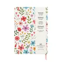 Jubiluu Carnet ligné A5 à couverture rigide texturée avec marque-pages et élastique - Wildflower image 6