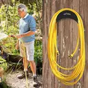 Flora Guard Lot de 2 supports muraux pour tuyau en métal anticorrosif 29 cm - Noir image 4