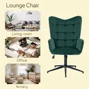 URBAN MEUBLE Green Velvet Office Chair with Adjustable Height image 6