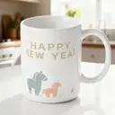 Alphynix 1pc Touching Mother Baby Horse Mug, 11oz Happy New Year Ceramic Cup, Symbolic Gift for Mom, Parents, Meaningful Growth Present image 1
