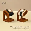 Oirlv Présentoir de Montres Oirlv en Bois – Organisateur de Bijoux, Support de Bracelet et Montre pour Vitrine image 5