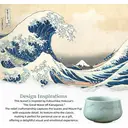 TEANAGOO Matcha Set (7 Pcs) with Bowl, Bamboo Whisk (Chasen), Scoop (Chashaku) and Holder, Celadon Blue, Green Tea Powder image 4