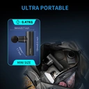 Sunluxy CM20C Electric Handheld Massager Gun – 76W Power, 9-Hour Battery Life, 5 Speed Levels & 4 Massage Heads, Compact Deep Tissue Percussion Massager image 9