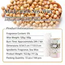 Zooly Bougie parfumée en pot - Fleur de prunier japonais, 120 g, 1 pièce image 4