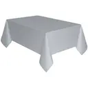 Unique Plastic Table Cover, Silver , 1.37 x 2.74m image 0