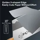 SHIBAZIZUO Couteau de cuisine en acier inoxydable à manche unique - 280 mm image 5