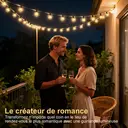 VIVREAL G40 Guirlande lumineuse solaire USB 25+1 LED en cuivre et ABS - 15 m image 4