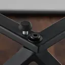 CLIPOP Square Coffee Table for Living Room, Industrial Wooden Sofa Side Table with Metal Frame, Centre Table 80x80x46cm Rustic Brown image 4