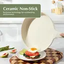 Redchef Starlight Series 24cm Ceramic Frying Pan, White Exterior & Interior image 2