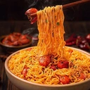 Bai Xiang Artificial Savory Spicy Crayfish Flavor Instant Noodles ， with sweeteners， 113g*5  565g image 2