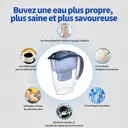 VIVREAL Carafe filtrante avec minuteur électronique, compatible avec cartouches Brita, matériau ABS - 2,4 L image 7