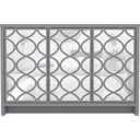 Galano Iris 3 Door Sideboard – Storage Cabinet with Drawers for Living Room, Bedroom & Kitchen, Grey image 4