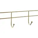 Maison by Premier Functional 4 Hook Champagne Gold Over Door Hanger, Stylish Over Door Coat Hanger, Sturdy Design Hanging Rack image 1