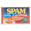 SPAM Chopped Pork And Ham With Real Bacon 200g image 1
