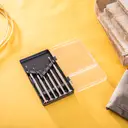 Deli 6Pcs Clock Precision Screwdriver Set ,Anti-Magnetic Tips & Ergonomic Metal Handle for Delicate Repair image 6