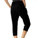 SPECIAL MAGIC Womens Capri Pants0027black with black stripes2XL image 1