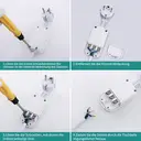 HOMELODY Robinet de cuisine électrique avec chauffe-eau instantané - LED, acier inoxydable brossé, 230 V, Classe énergétique C image 7