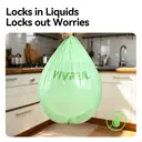 Vivreal Degradable Garbage Bag - Green 10L (100 pieces) | TÜV & BPP Dual Certification, Super Tough, Leak-proof, Environmentally Friendly Corn Starch Material Garbage Bag image 4