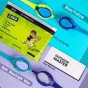 OutdoorMaster Kids Swim Goggles 2 Pack - Quick Adjustable Strap Swimming Goggles for Kids, Yellow&Blue+Blue image 1