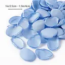 Yuejia Lot de 200 pétales de roses artificielles en soie - Bleu image 1